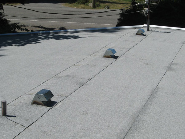   Flat roof construction.